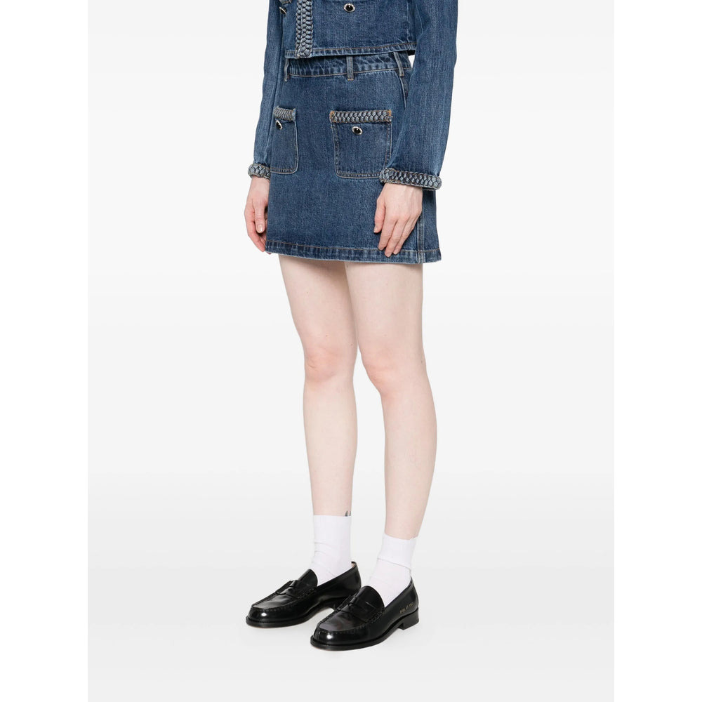 Self-Portrait Blue Skirts - A-Line Skirts Women - 5