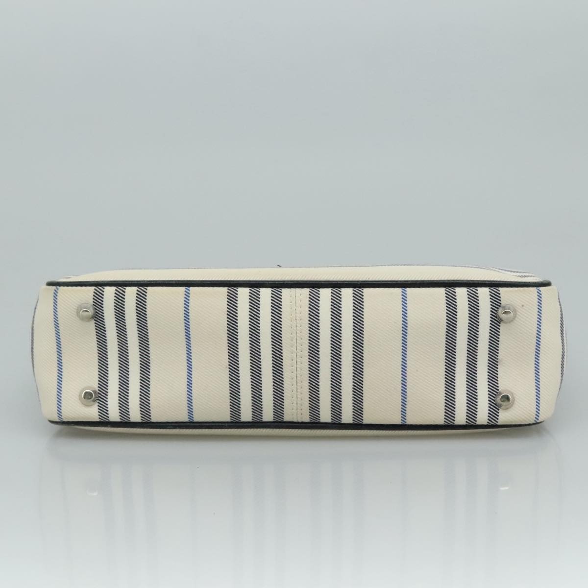 Burberry Shoulder Bag Canvas White - 5