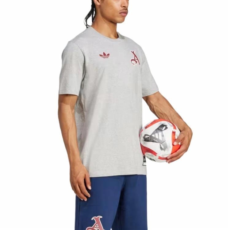 adidas Arsenal VRCT T-Shirt 'Grey' JL6111 - 4