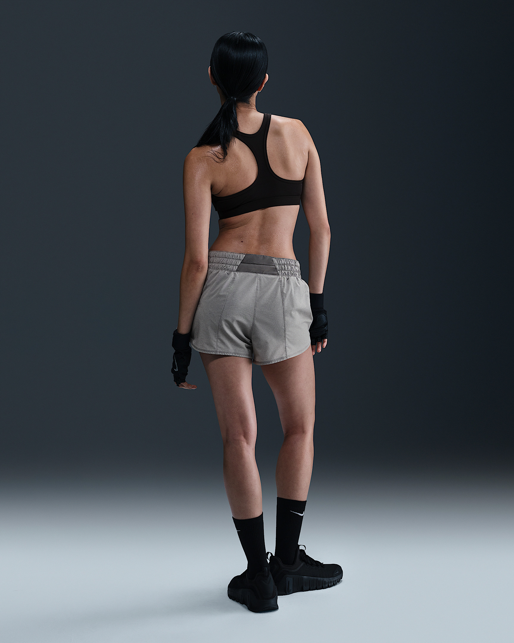 Nike One Women's Dri-FIT Mid-Rise 3" Brief-Lined Shorts - 4