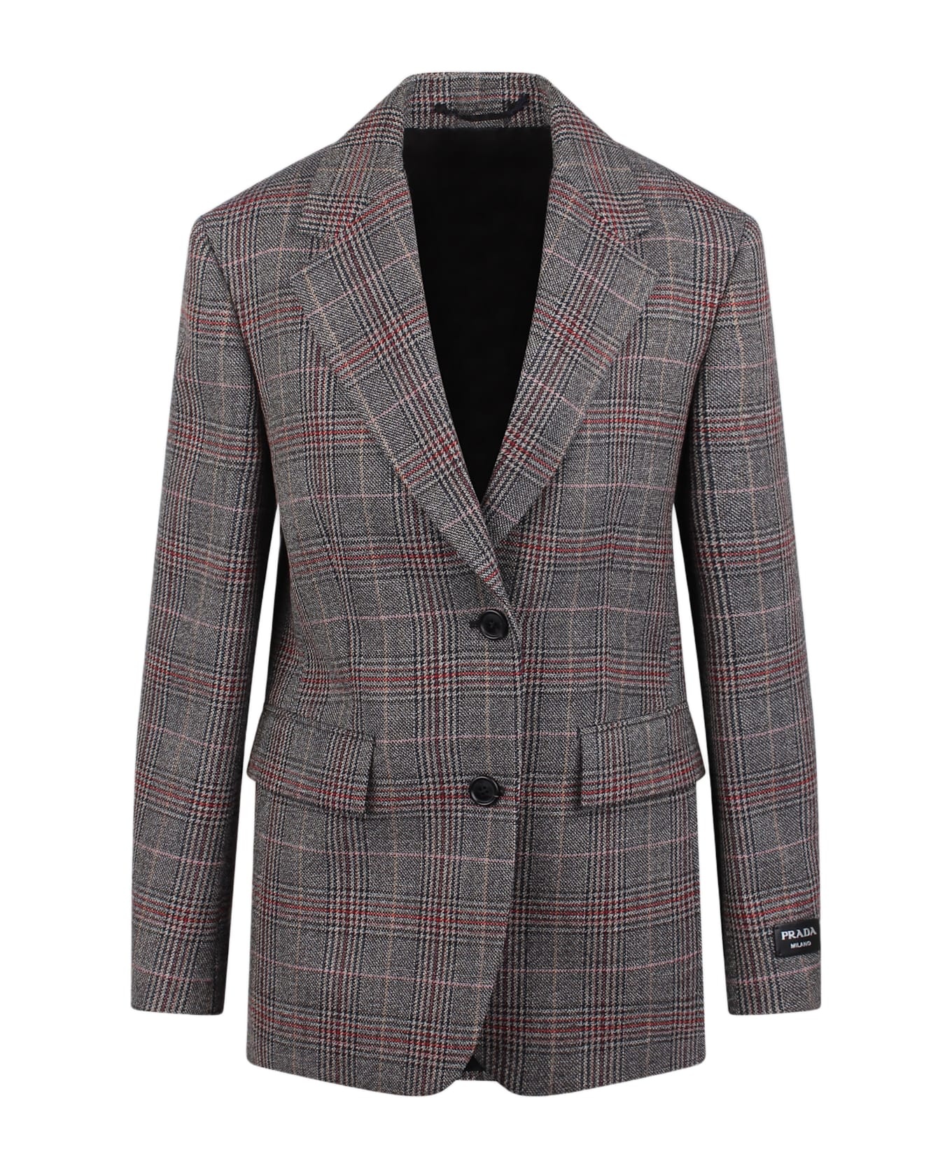 Prada Prada Prince Of Wales Plaid Blazer | italist | REVERSIBLE