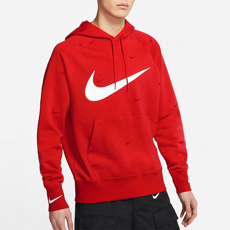 Nike Athleisure Casual Sports hooded Fleece Lined Red DA0111-657 - 3