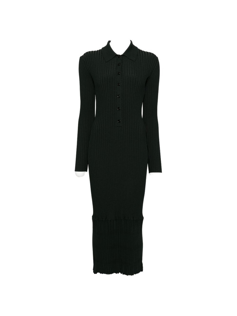 sunburst ribbed midi dress 1
