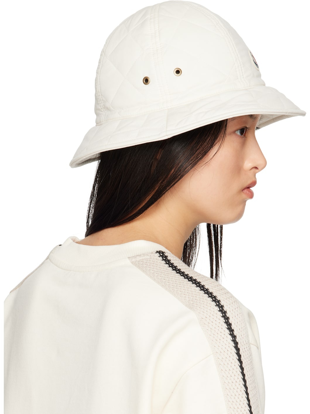 Off-White Quilted Bucket Hat - 3