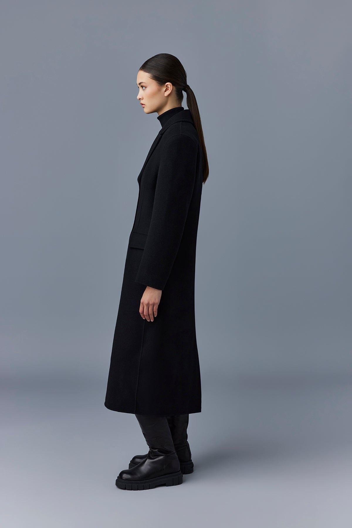 RUTH Double-face wool long coat - 3