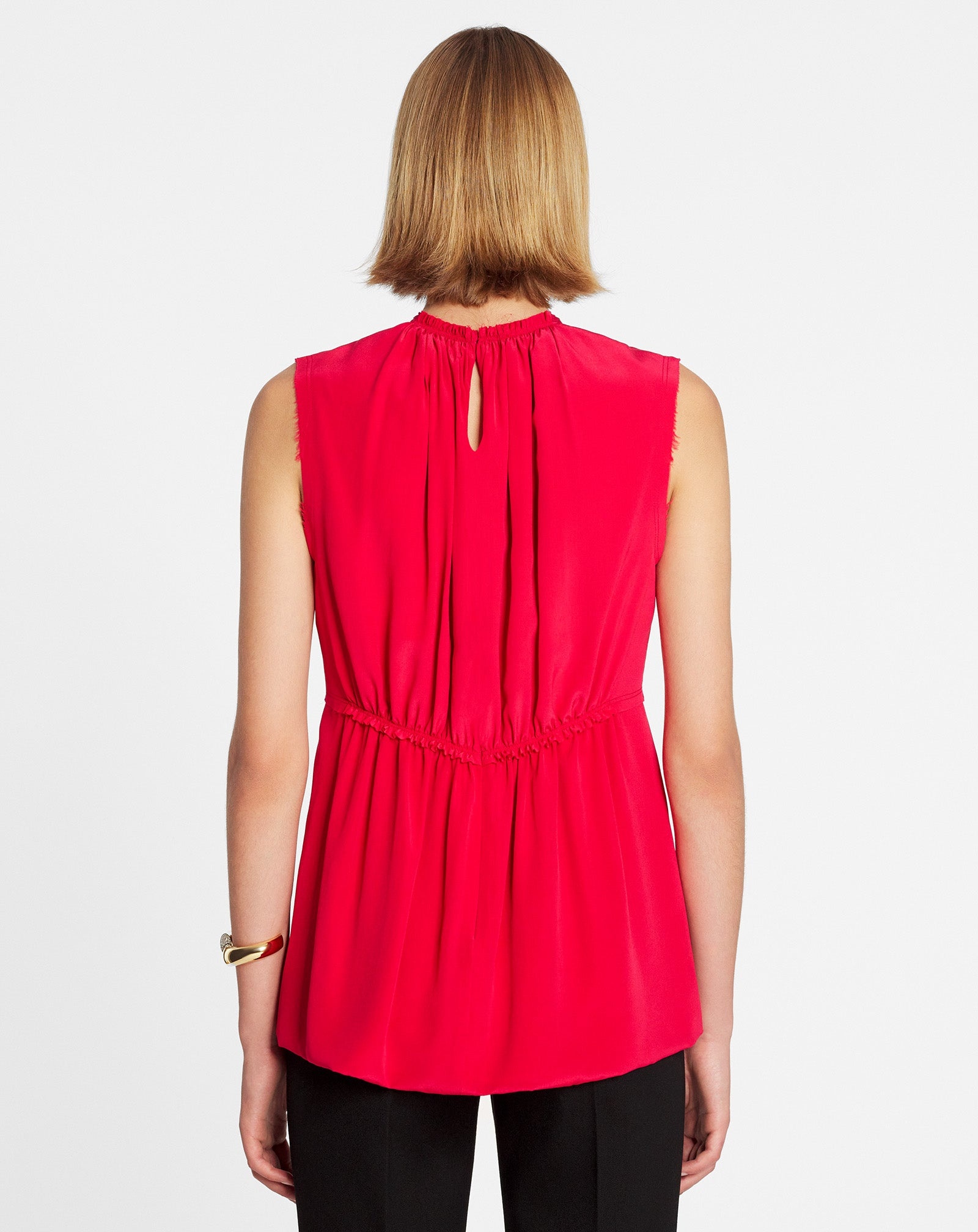 FITTED SLEEVELESS TOP - 4