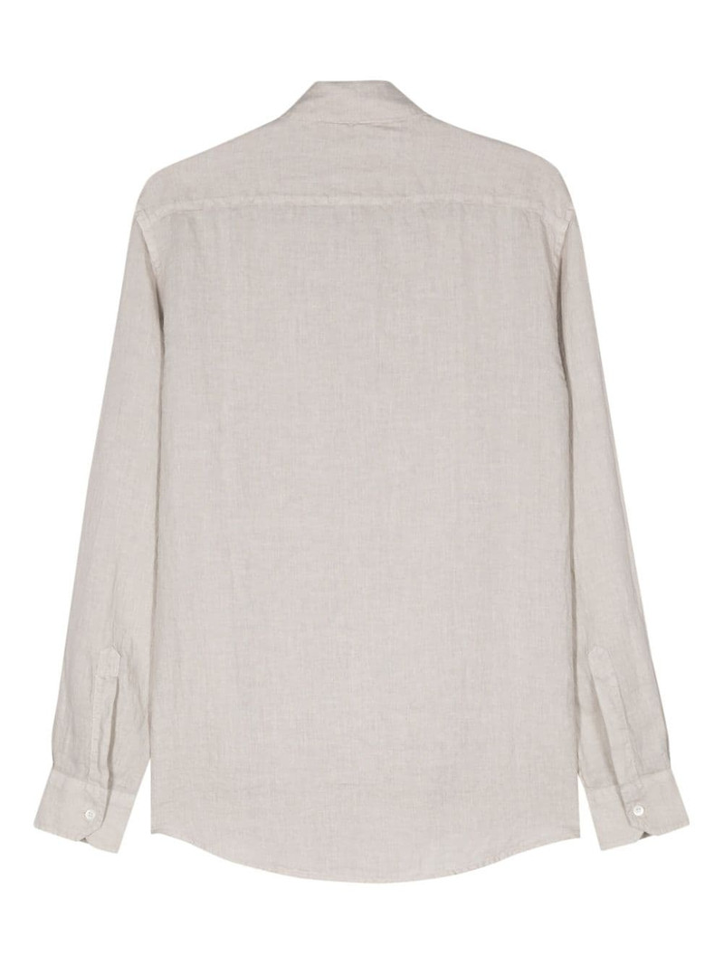BARENA long-sleeves linen shirt outlook