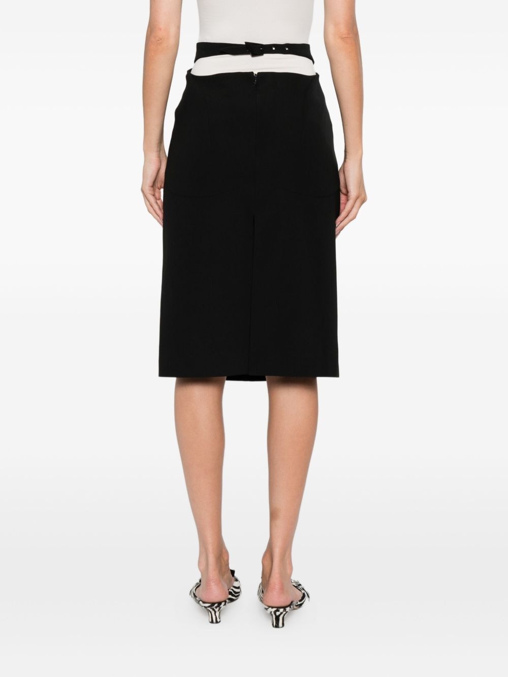 panelled midi skirt - 4