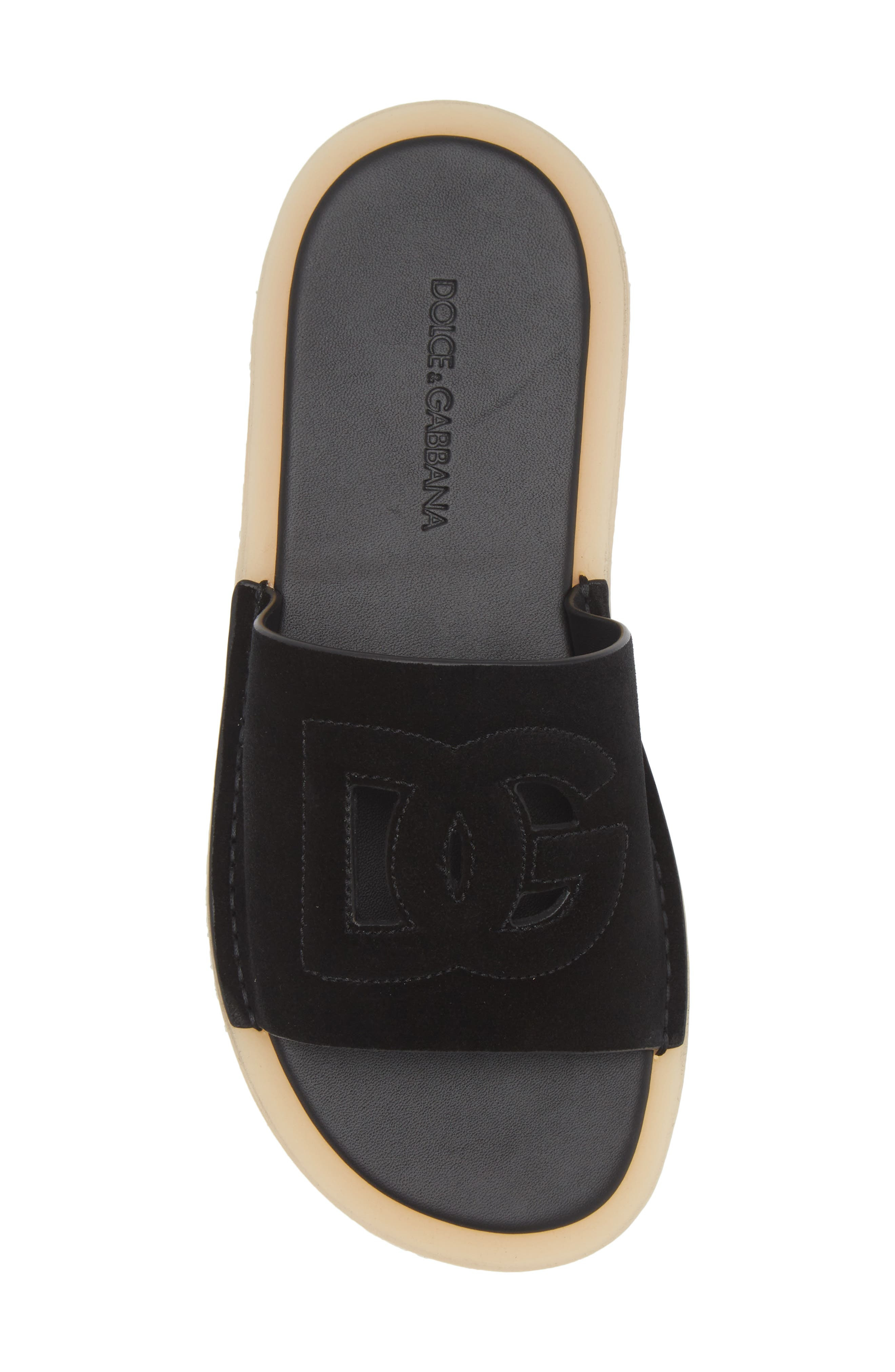 Dolce&Gabbana Crosta Slide Sandal in Black at Nordstrom - 5