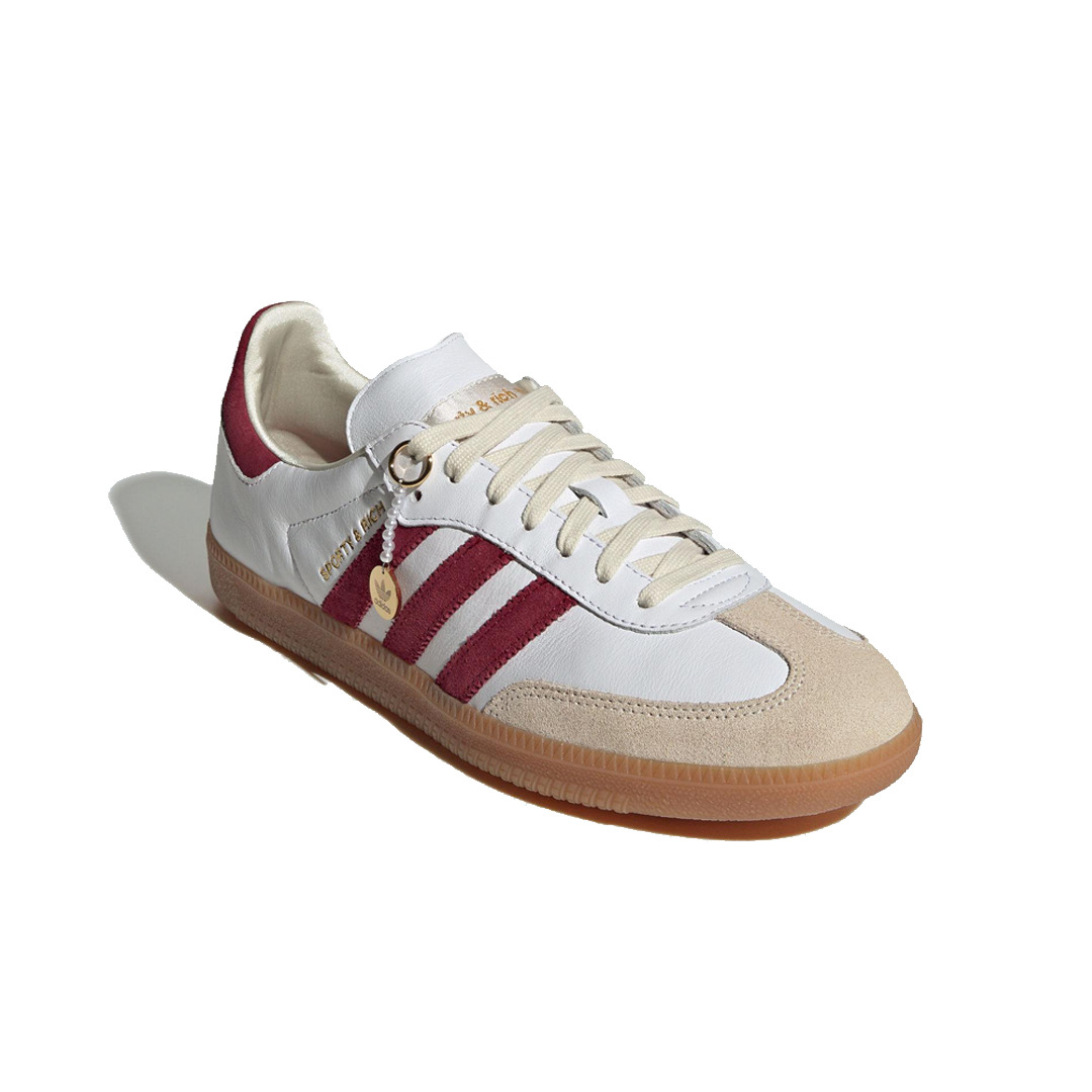 adidas x Sporty & Rich Samba OG 'White Collegiate Burgundy' IF5660 - 2