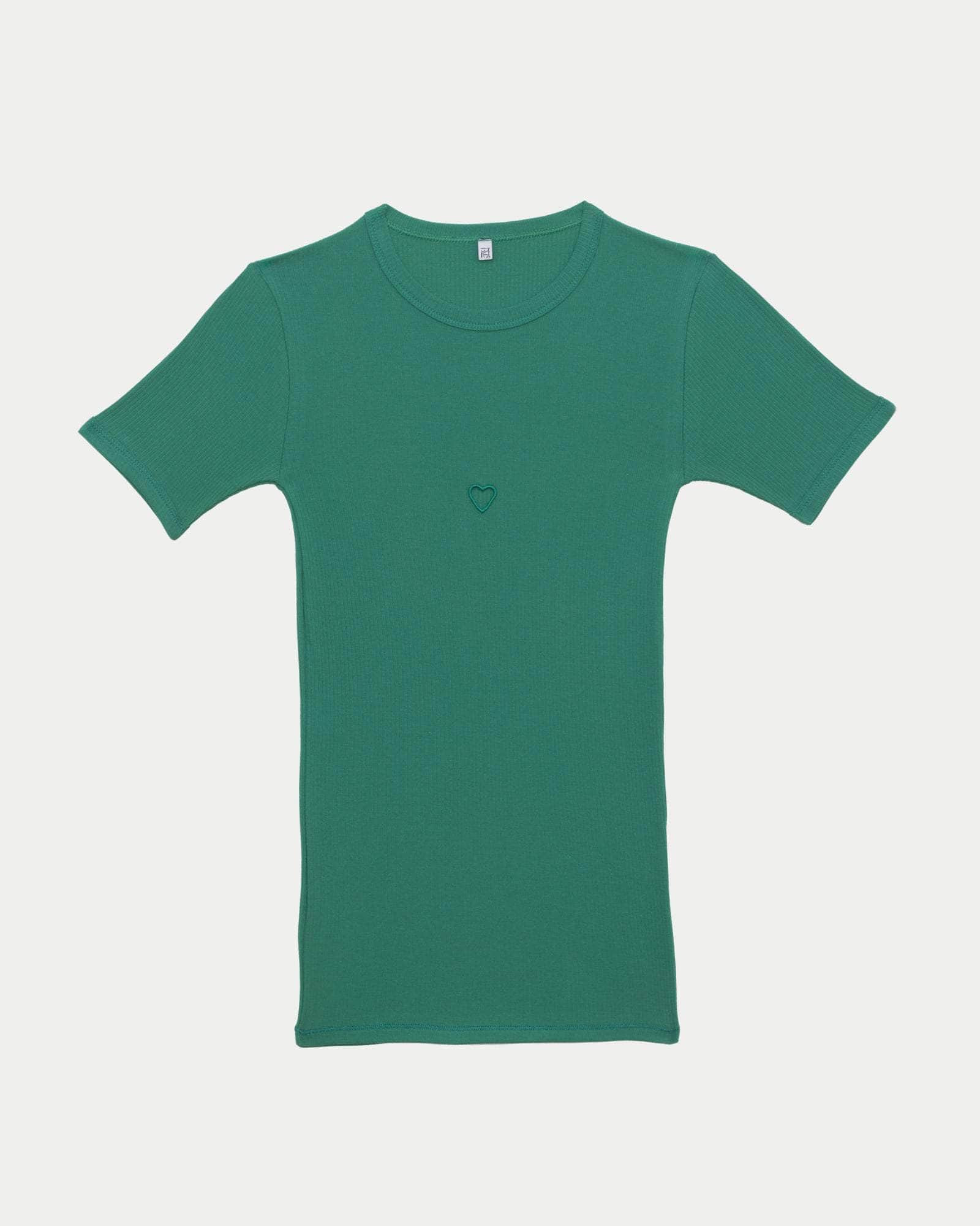 Heart Tee Shirt - Organic Cotton Rib - 5