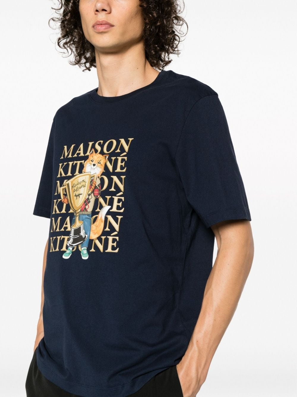 Maison Kitsuné Fox Champion cotton T-shirt | REVERSIBLE