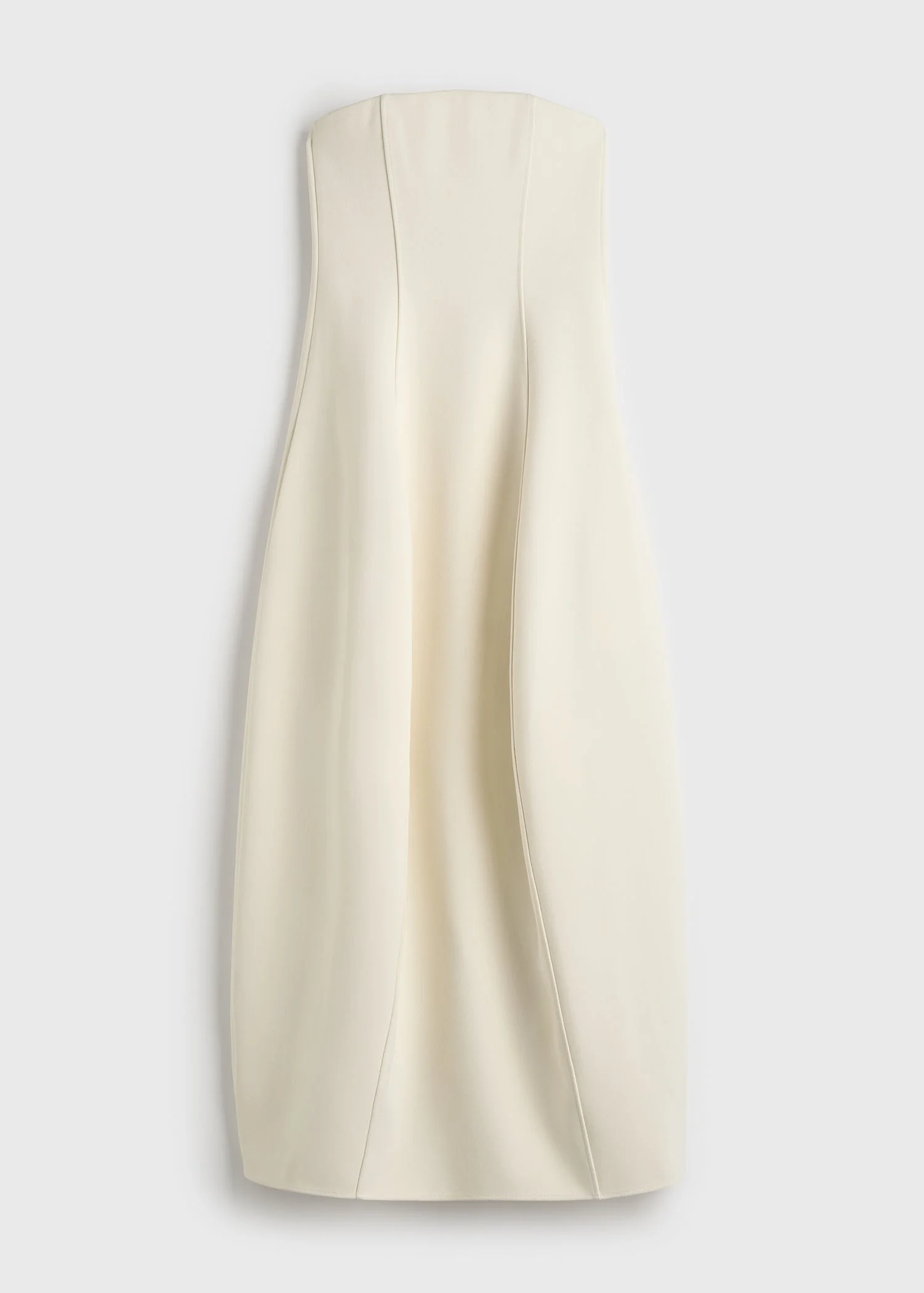 Strapless balloon dress ecru - 1