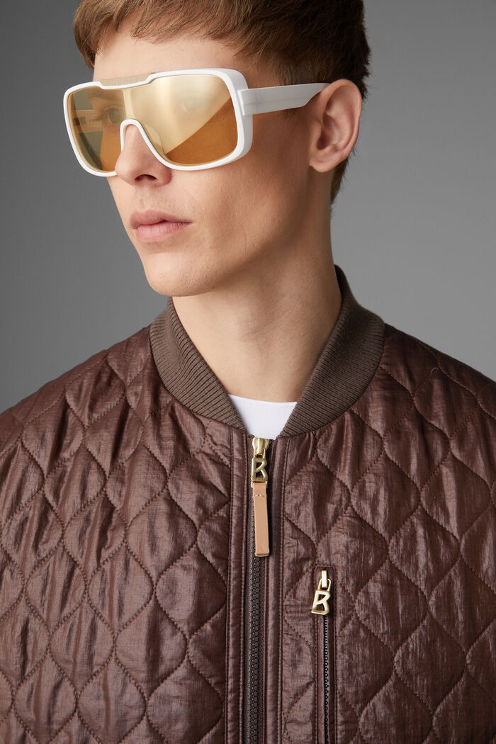 Peter Quilted jacket in Chocolate - 5