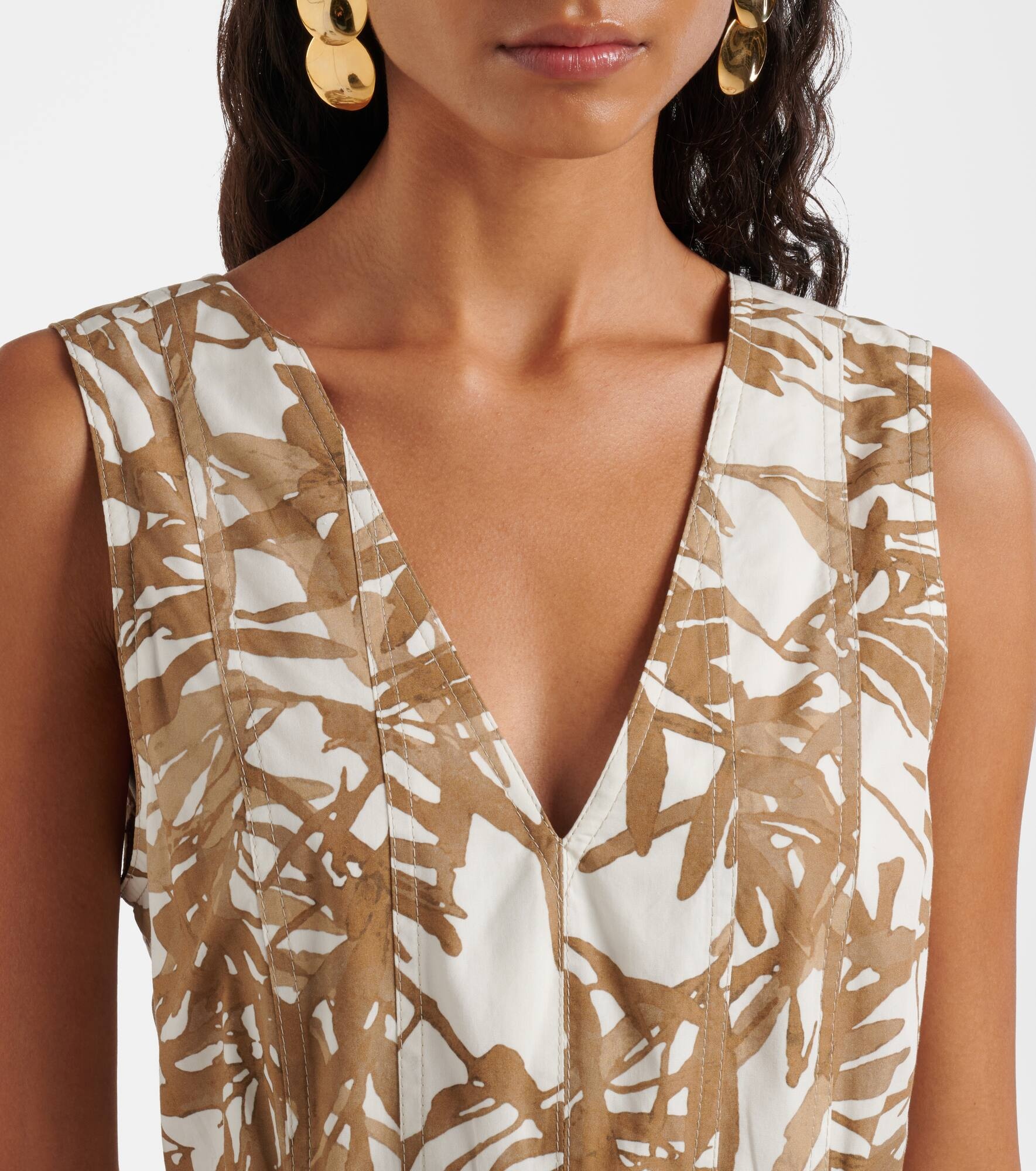 Printed cotton maxi dress - 4