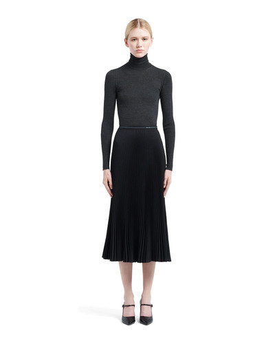 Prada Fluid twill skirt outlook