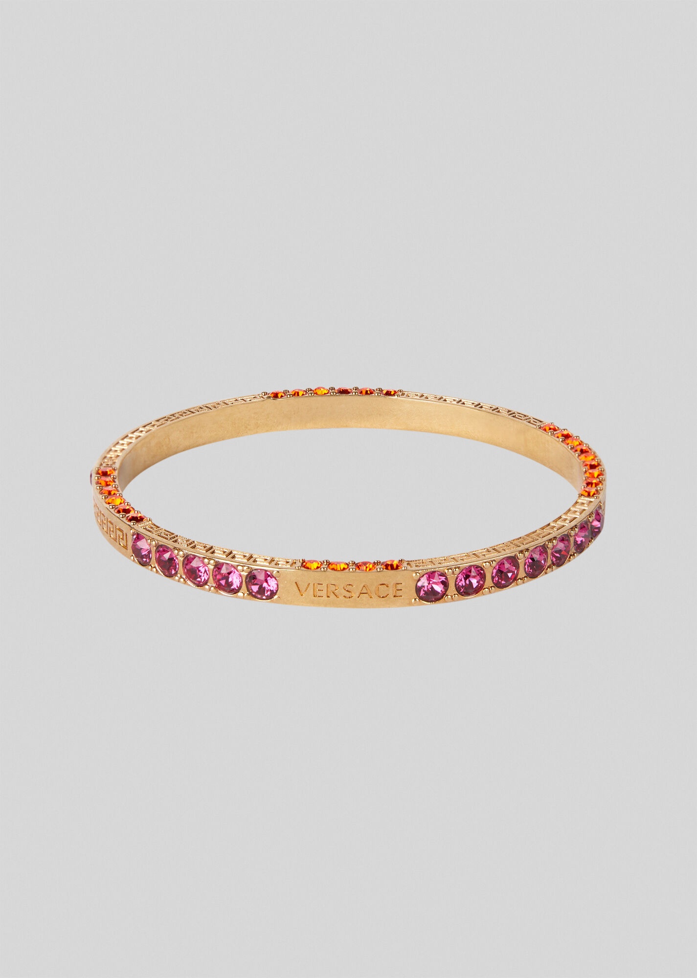 Greca Crystal Bangle Bracelet - 1