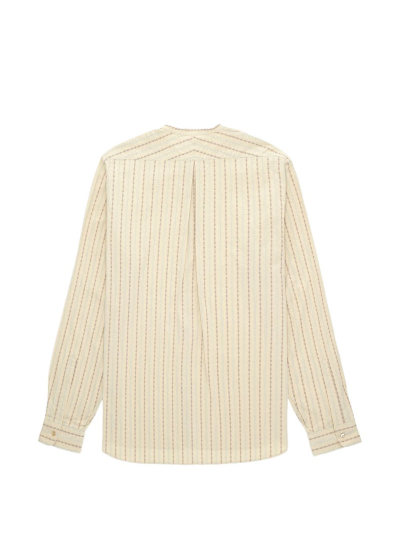 FORTELA Prequel stand-up collar striped shirt outlook