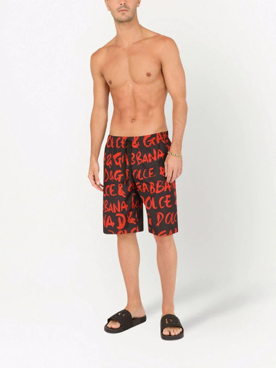 Dolce & Gabbana logo-print long swim shorts outlook