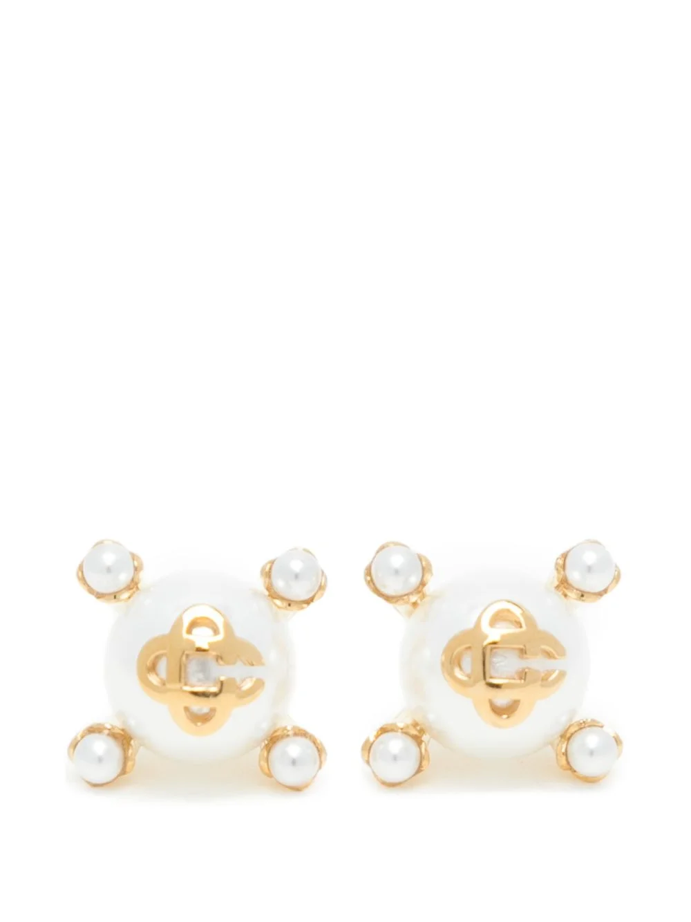Lotus pearl studs - 1