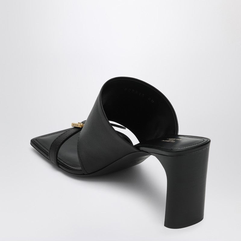 Balenciaga Black Leather Bel Air Sandals Women - 2