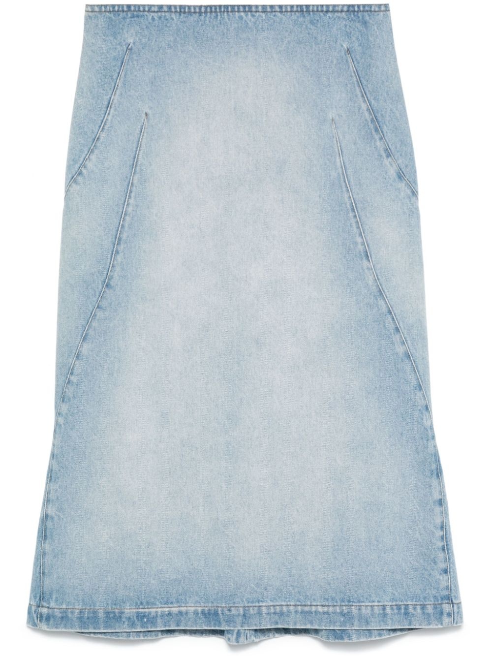 Denim midi skirt - 1