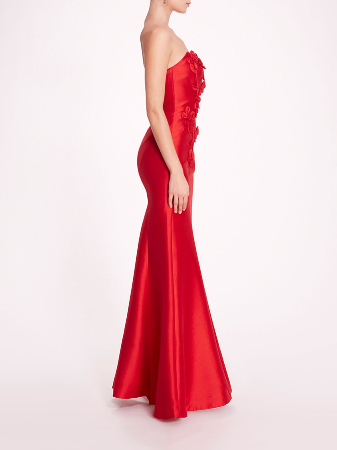 FLORAL MIKADO GOWN - 3