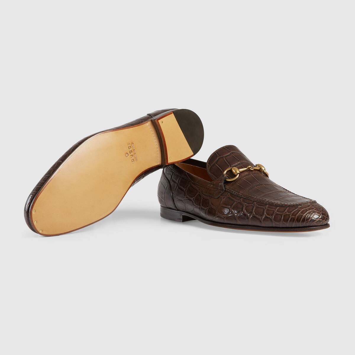 Men's Gucci Jordaan crocodile loafer - 5