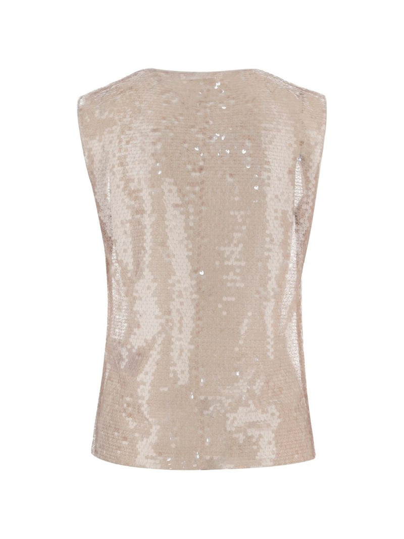 NICCOLÒ PASQUALETTI sequinned sleeveless top outlook