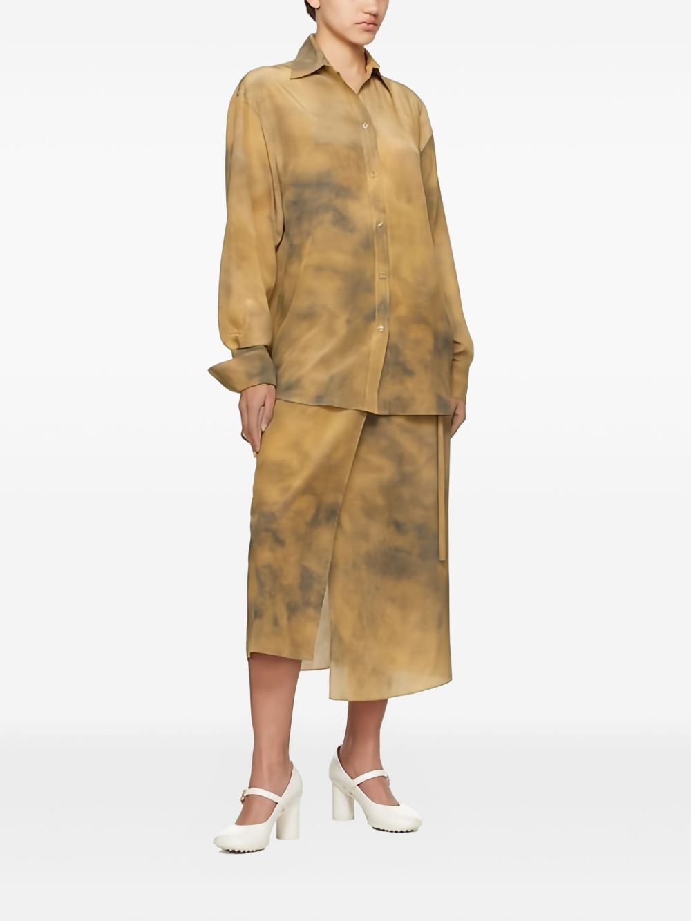 silk midi skirt - 2