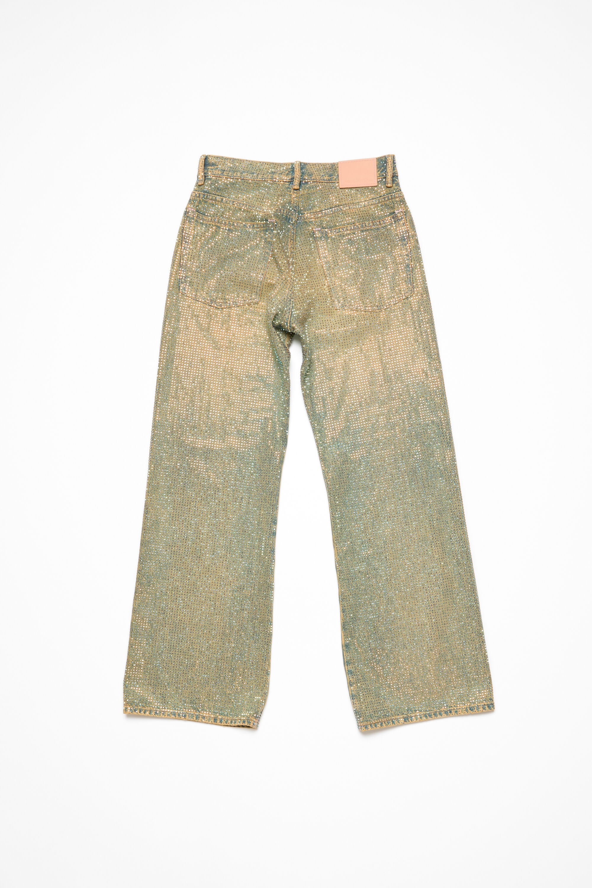 Loose fit crystal studs jeans - 2021F - Mid Blue - 10