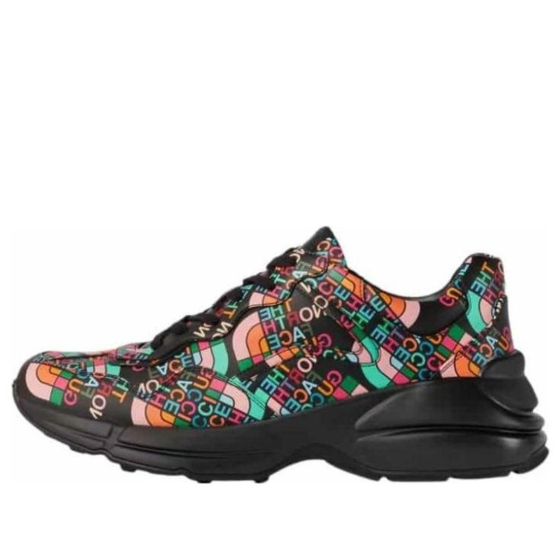 The North Face x Gucci Rhyton 'Allover Logo Black' 685739-UOQ00-1086 - 1