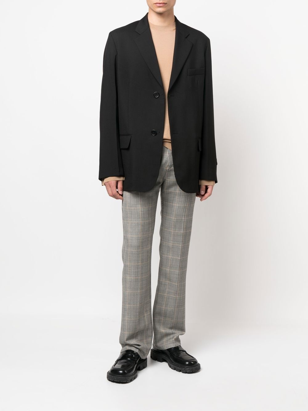 Prince of Wales straight leg trousers - 2