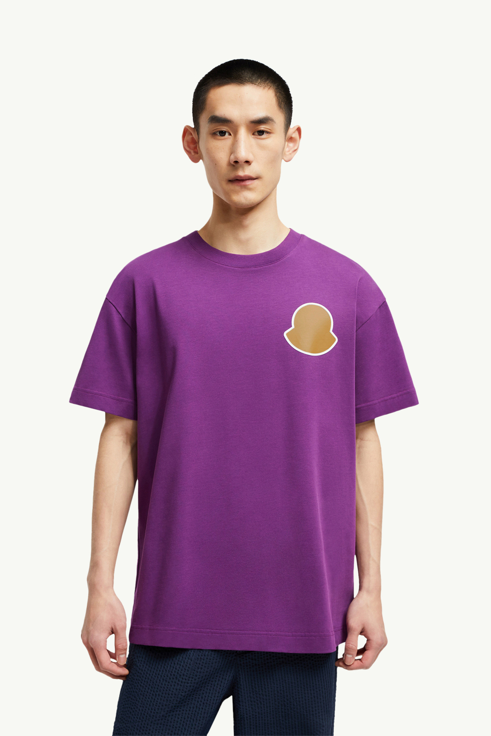 Curved Logo Cotton T-Shirt - 3
