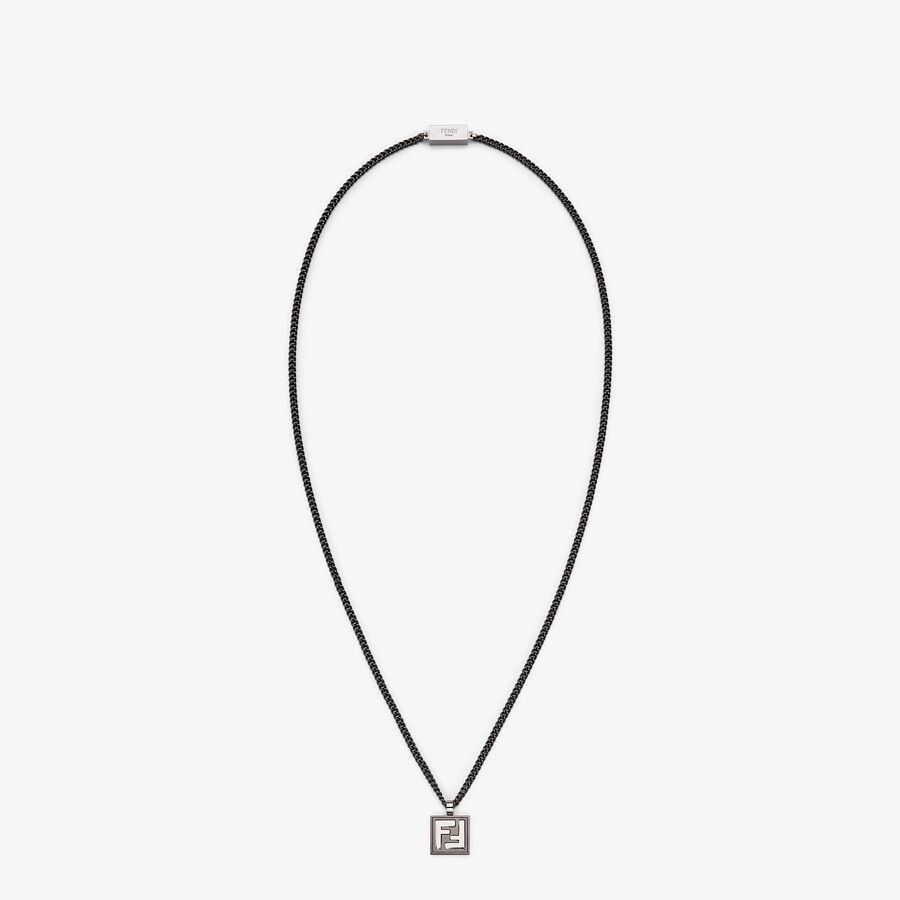 Ruthenium-colored necklace - 1