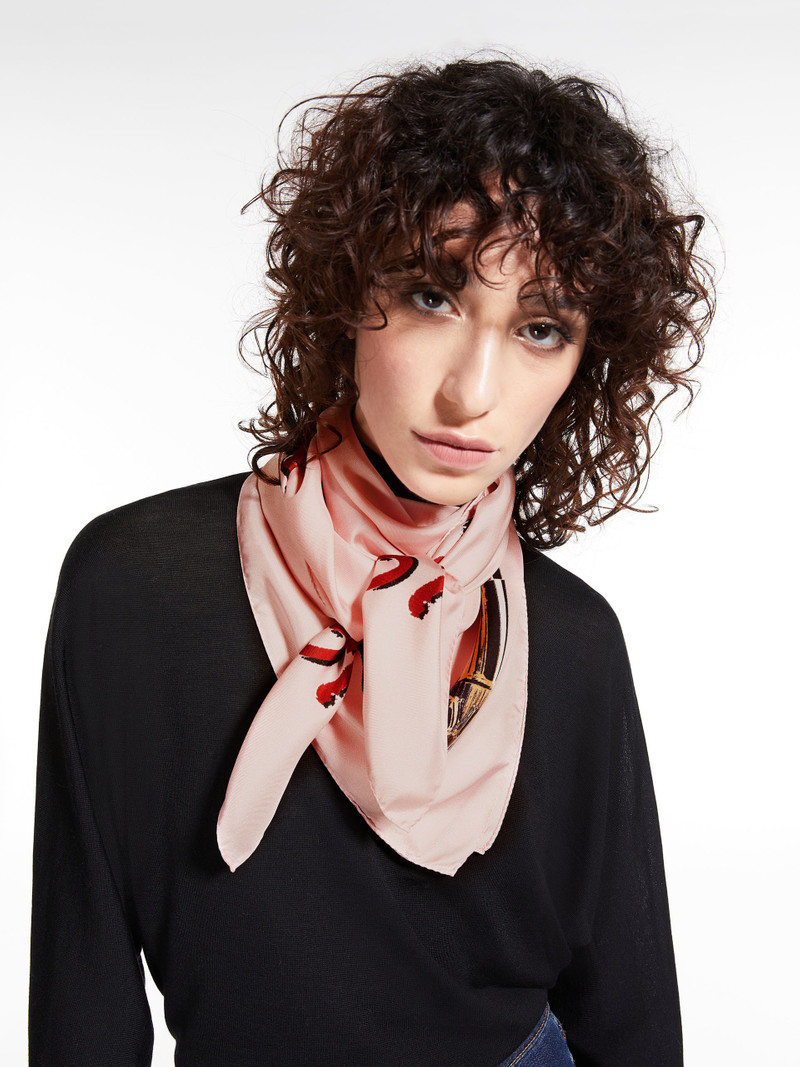 CARRE90 Printed silk foulard 4