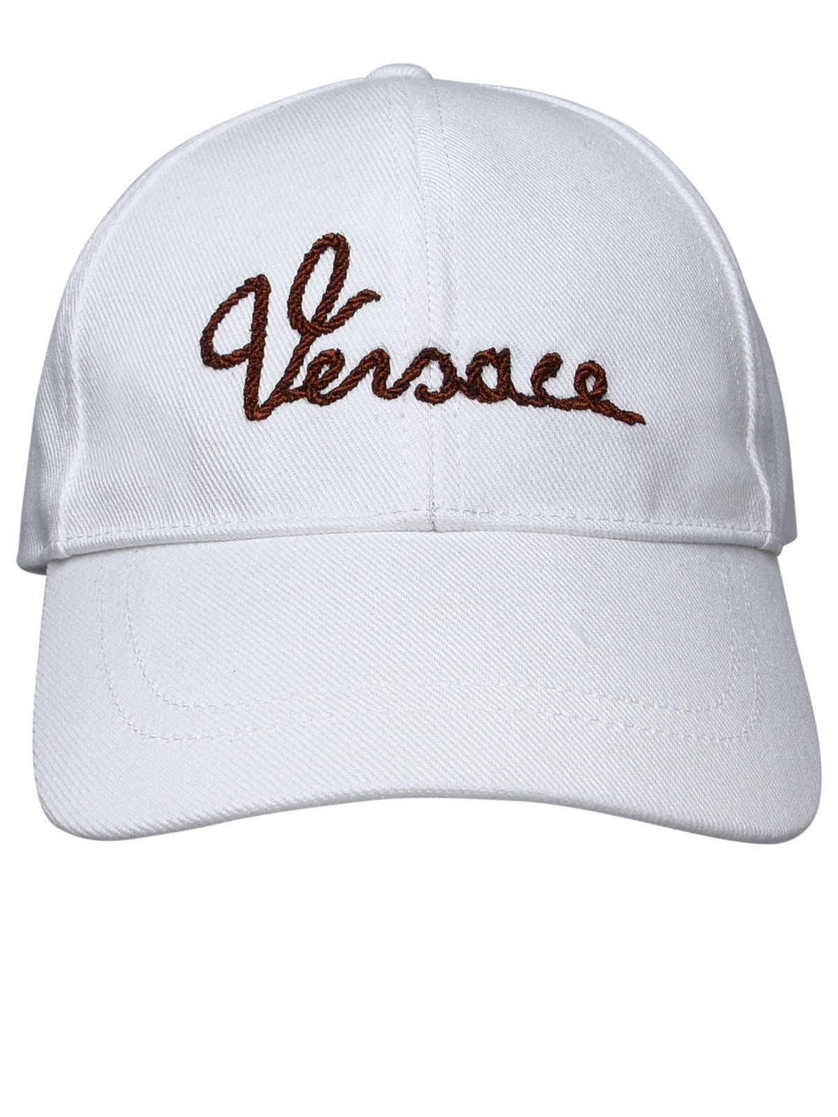 Versace Man White Cotton Cap - 1