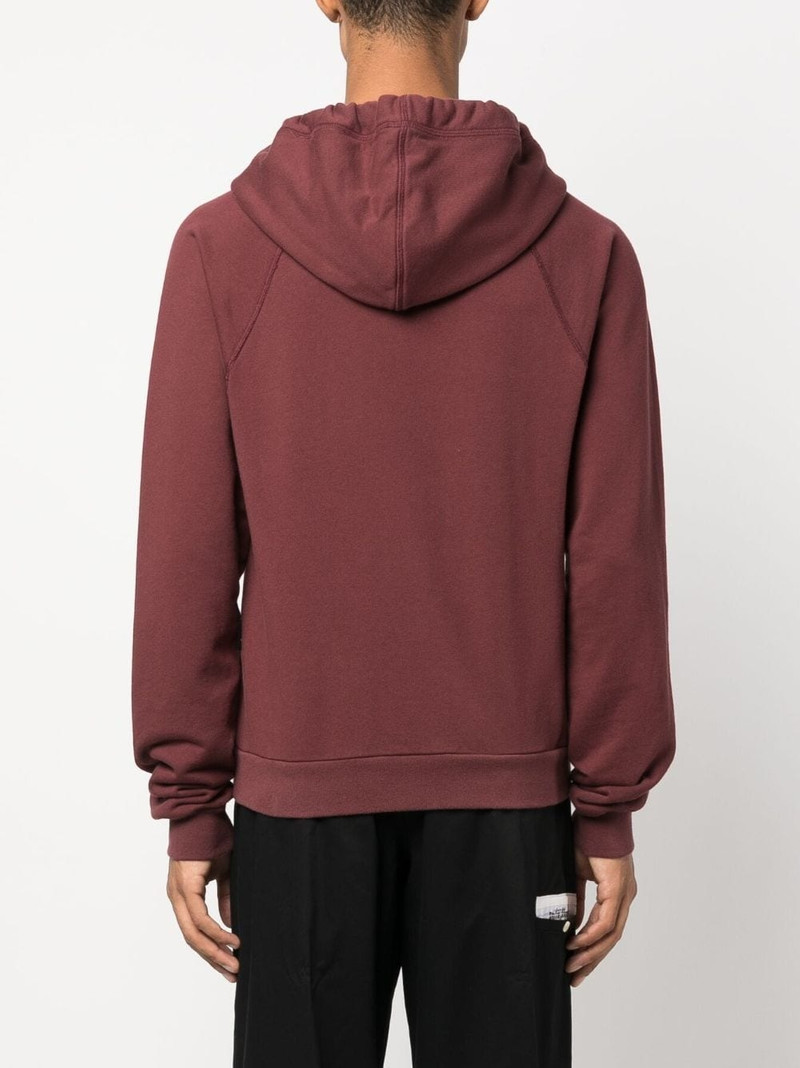 monogram-embroidered cotton hoodie 4