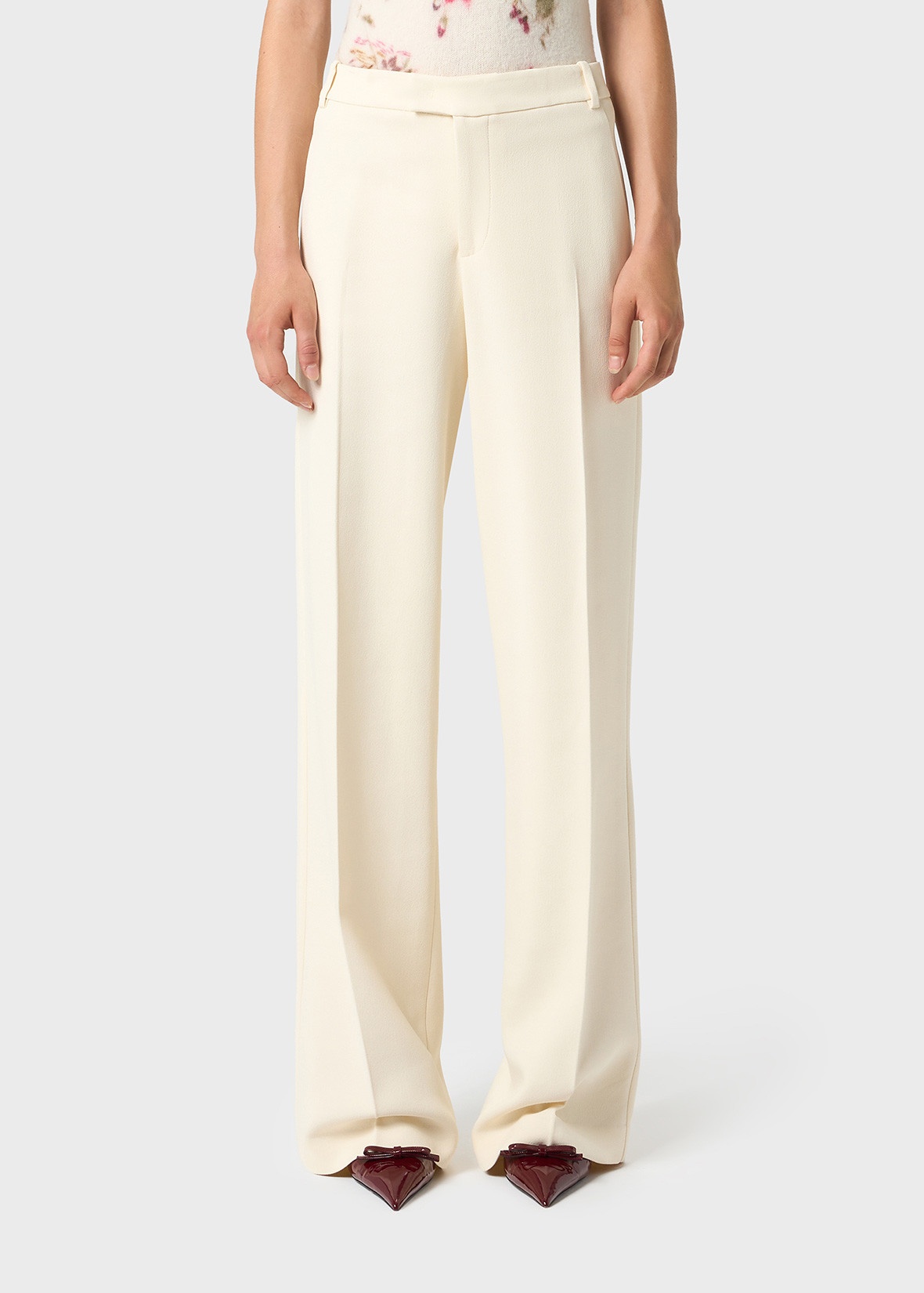 WIDE LEG PANTS IN CRÊPE VISCOSE - 3