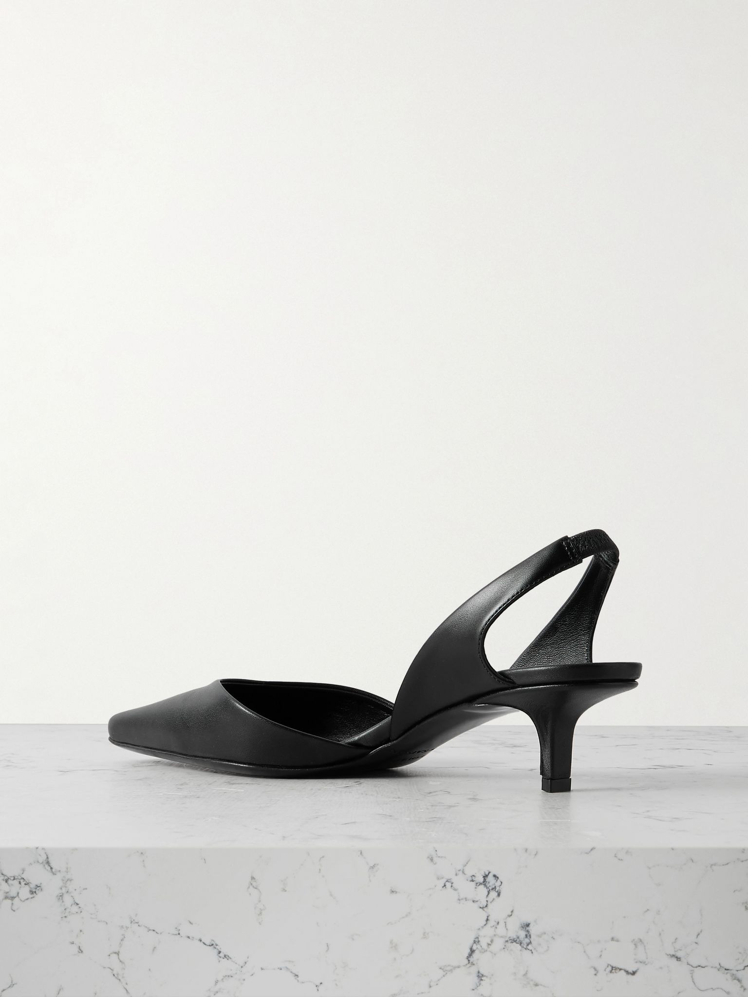 Akila leather slingback pumps Black - 3