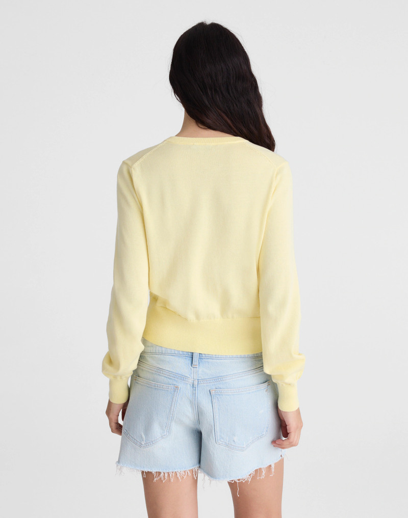 Madewell Button-Front Cardigan in 100% Cotton outlook