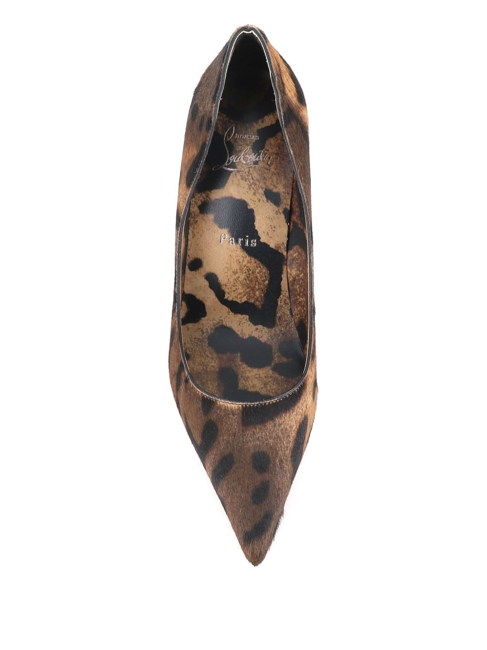 leopard-print stiletto heeled pumps - 4