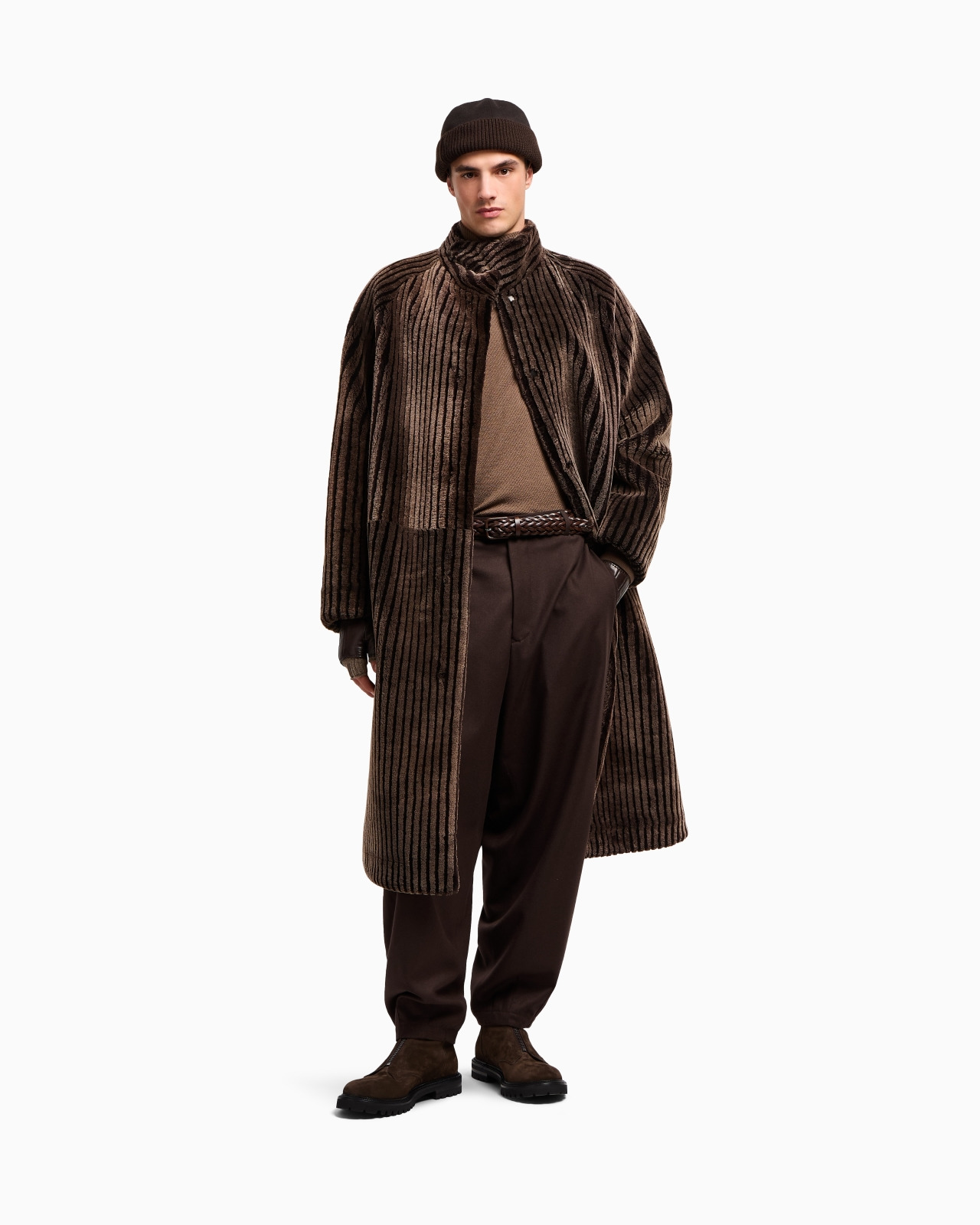 LONG LAMBSKIN SHEARLING COAT - 2