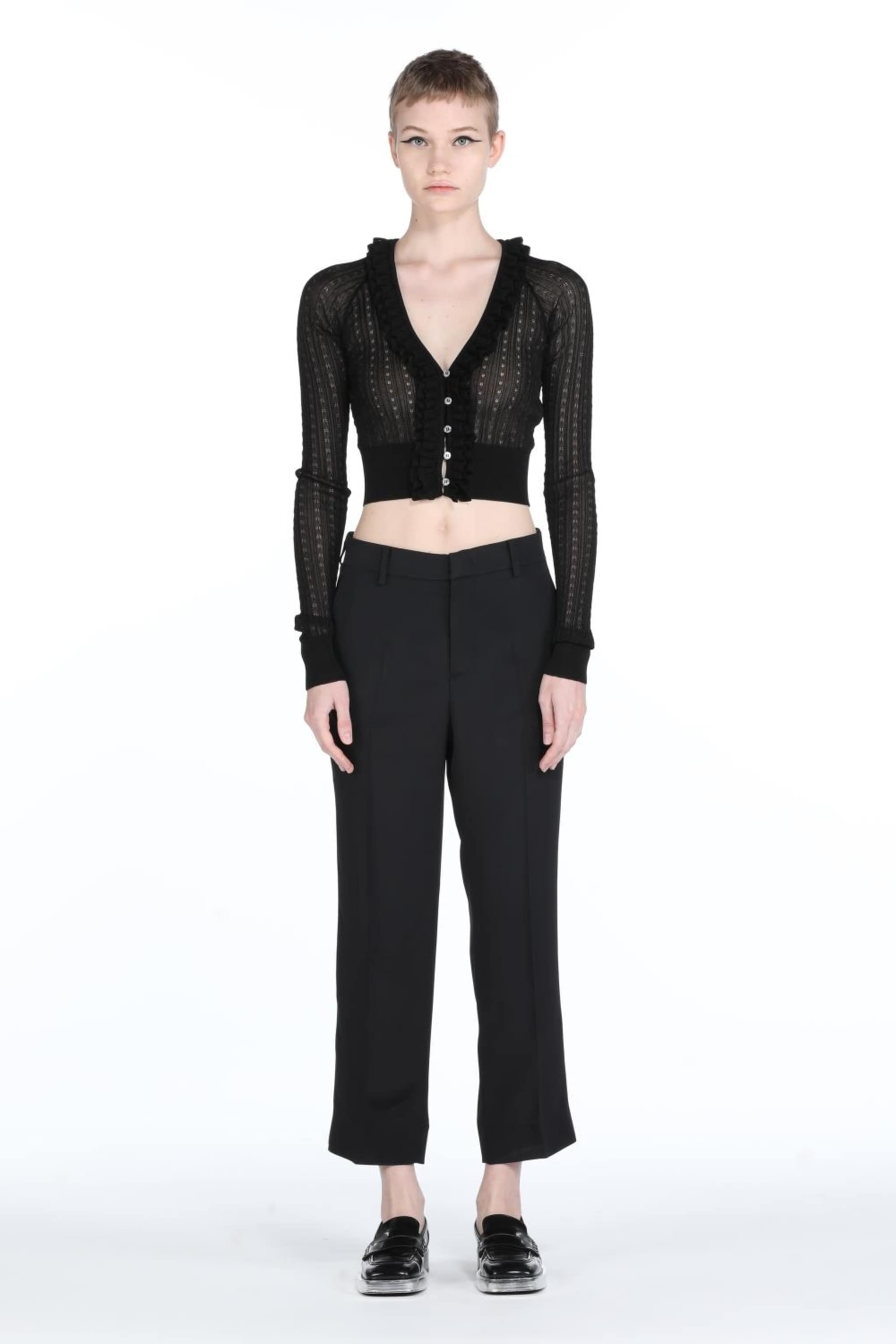 CROPPED STRAIGHT-LEG TROUSERS - 4