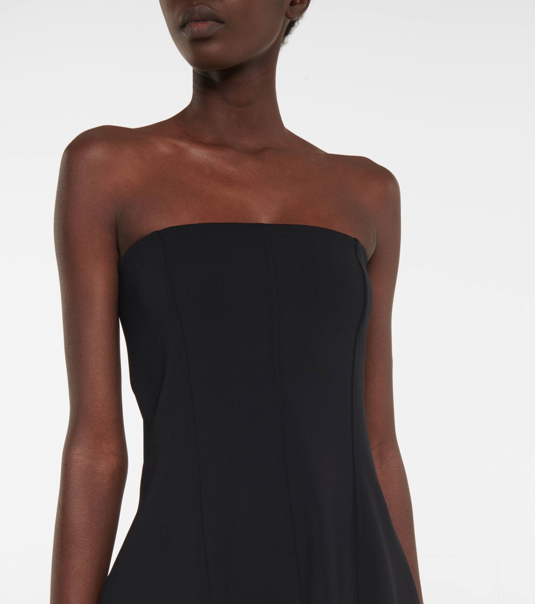 Strapless midi dress - 4
