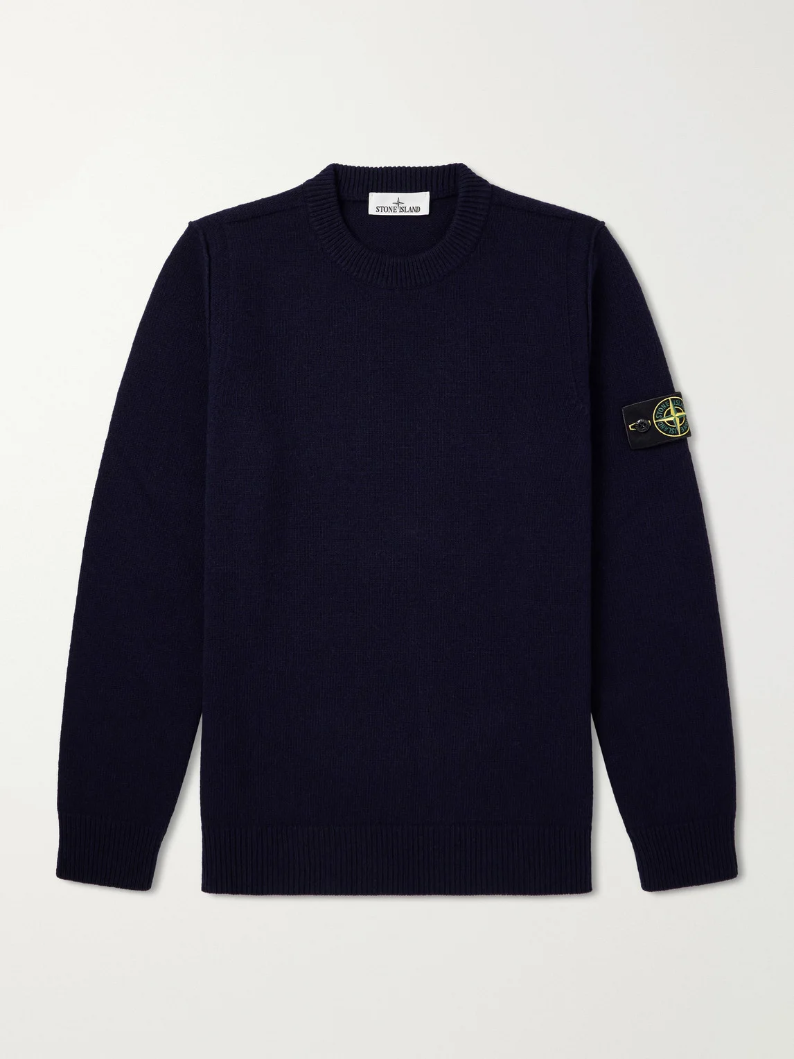 Logo-Appliquéd Wool-Blend Sweater - 1