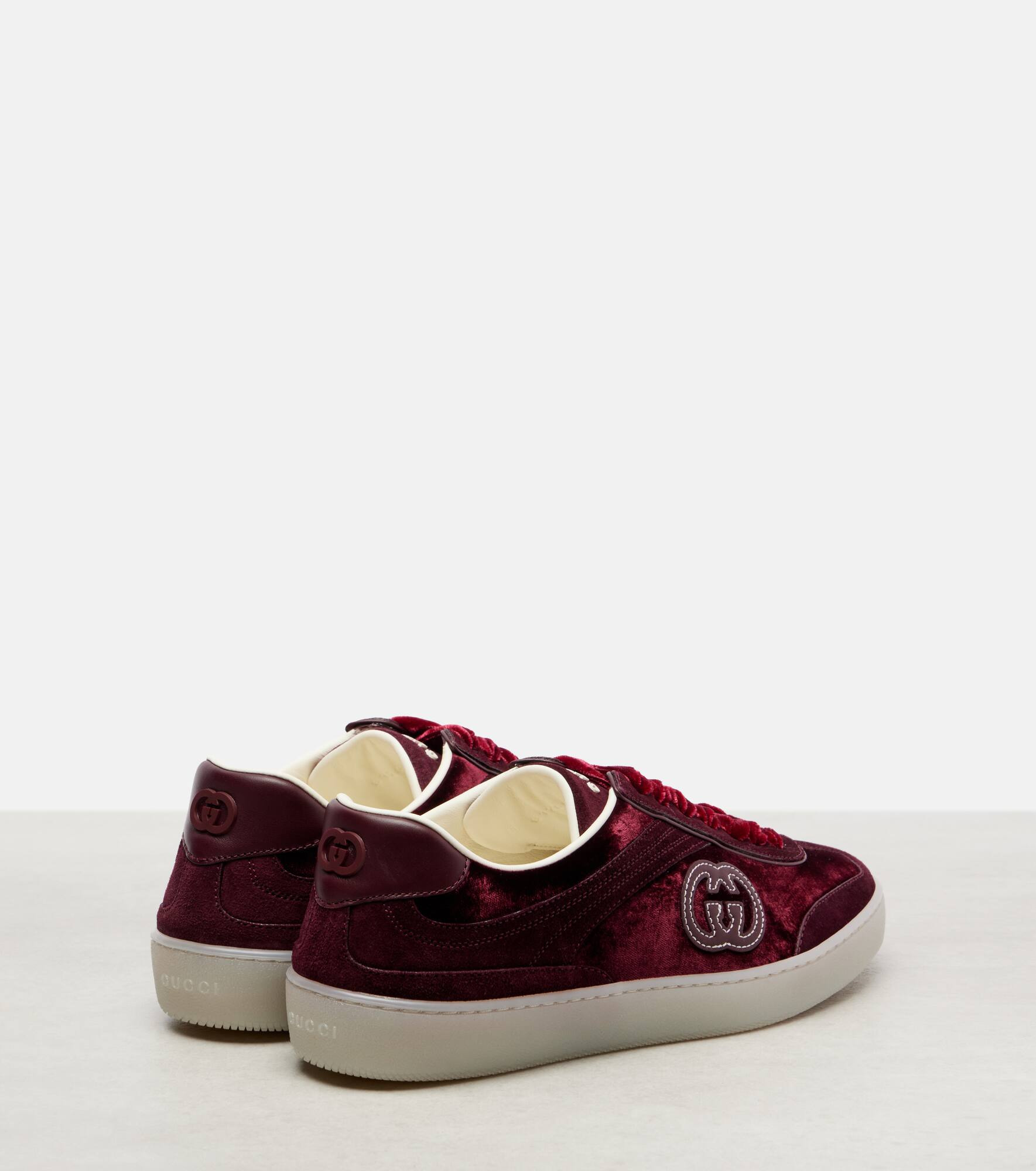G75 velvet and suede sneakers - 2