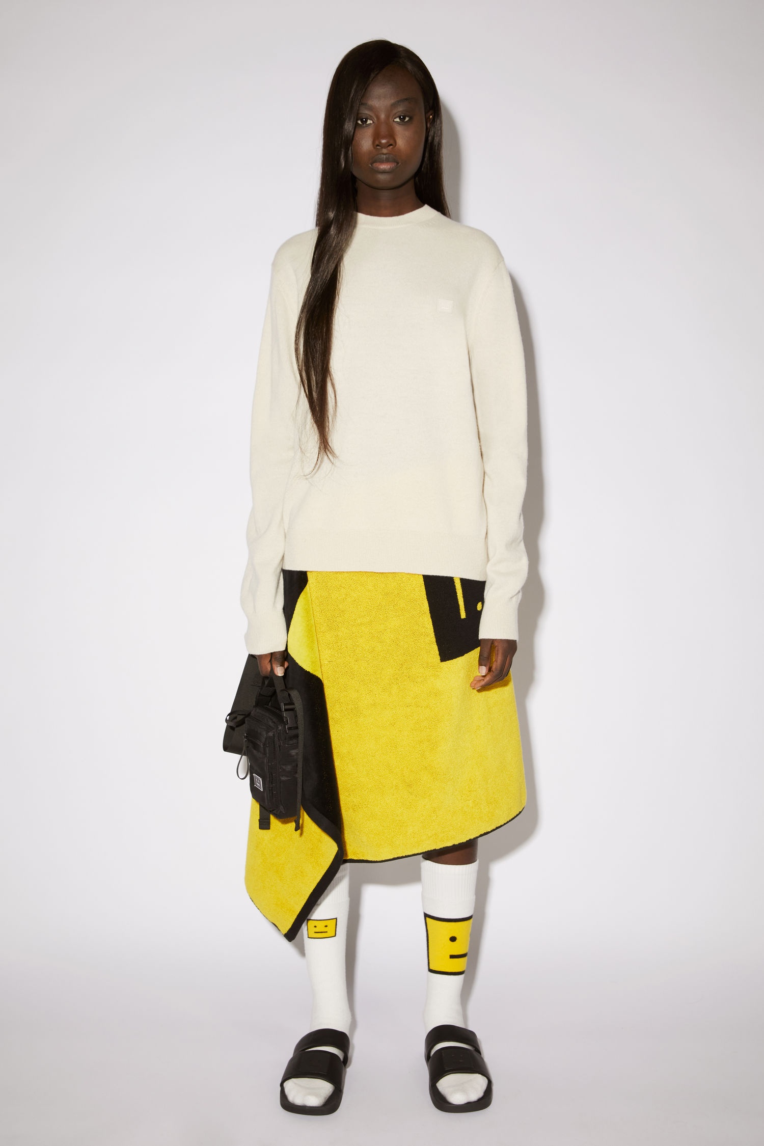Crew neck sweater - Cream beige - 2
