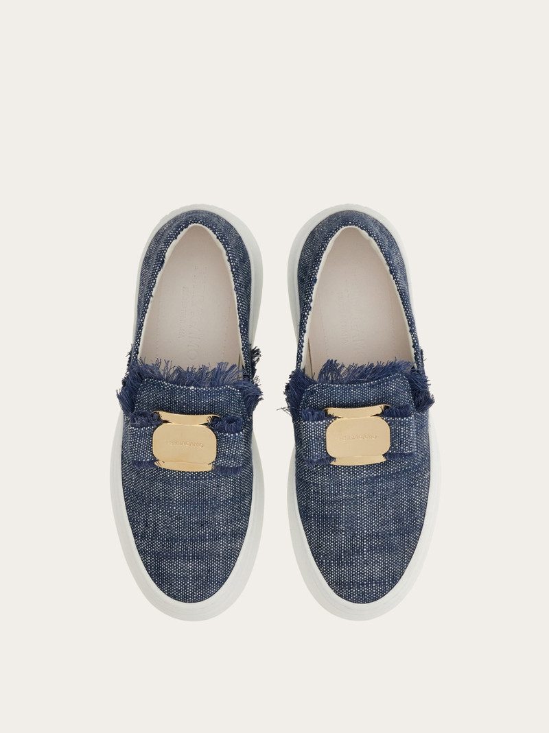 FERRAGAMO New Vara plate slip on outlook