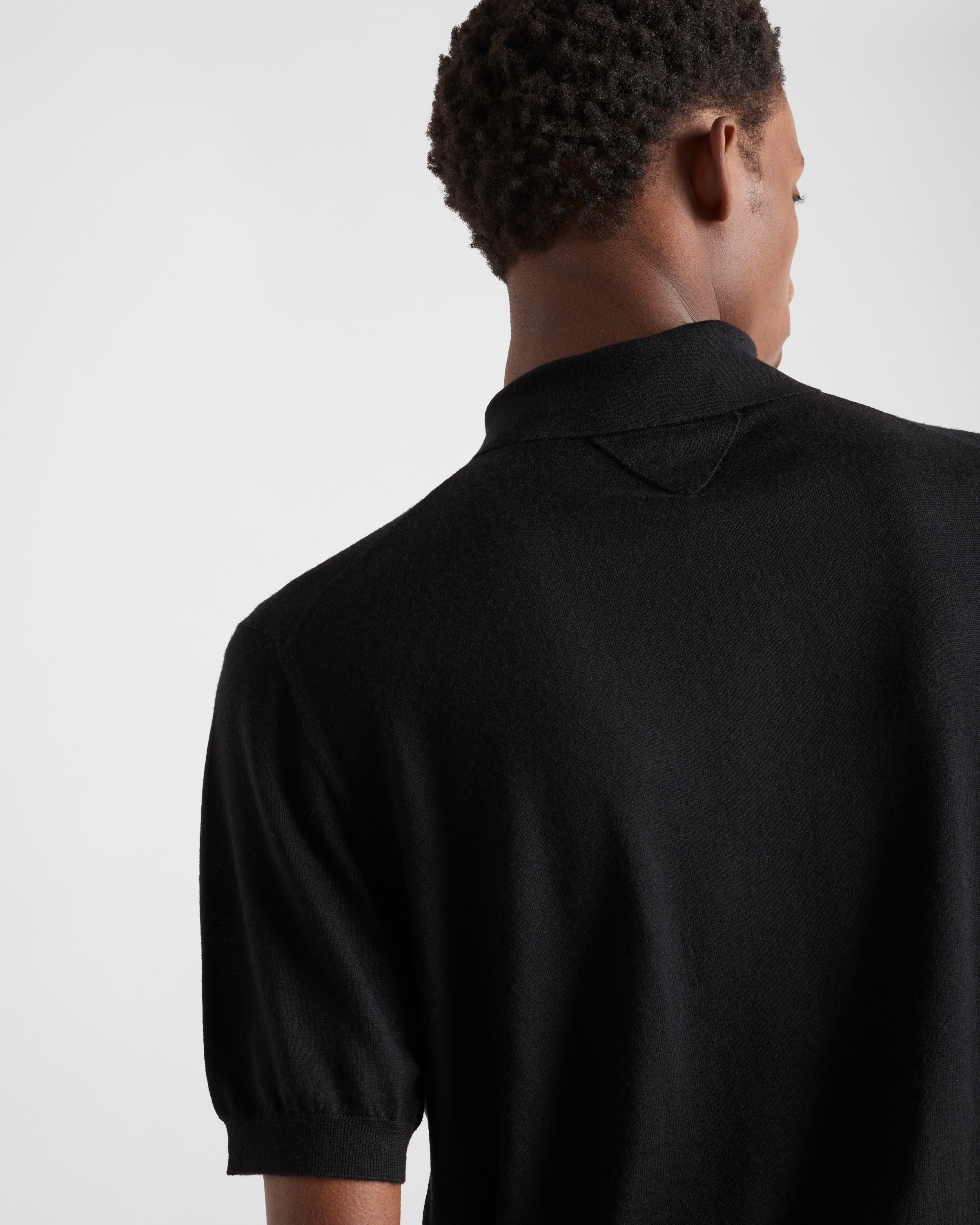 Cashmere and silk polo shirt - 3